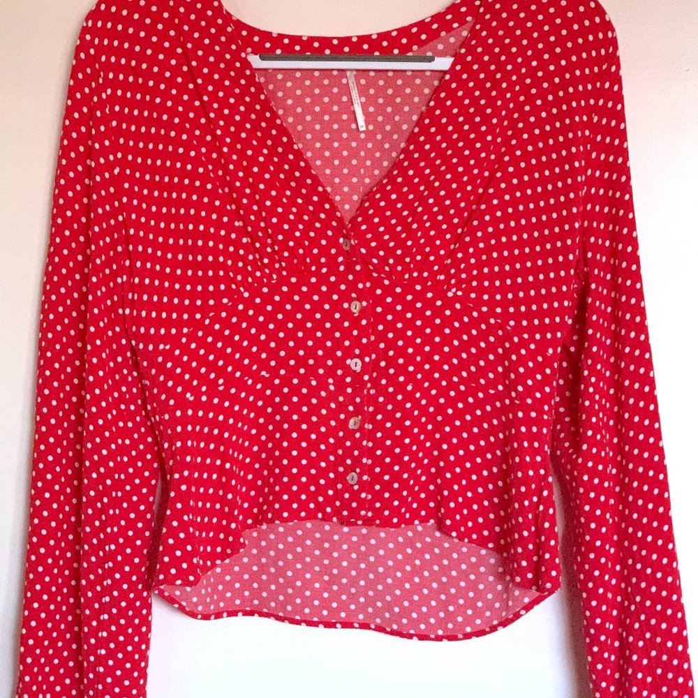 Love Street Polkadot Blouse